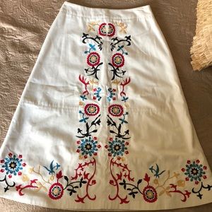 Alice + Olivia Embroidery Skirt Size 4